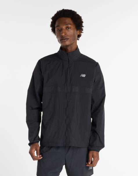 New Balance – Athletics – Reflektierende, verstaubare Jacke in Schwarz - view 1