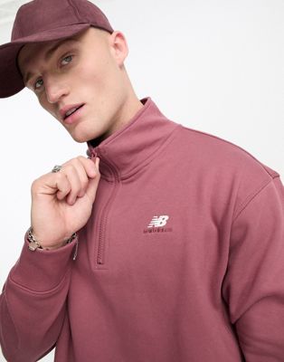 New Balance athletics remastered 1/4 zip in red