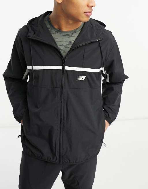 New balance store windbreaker black