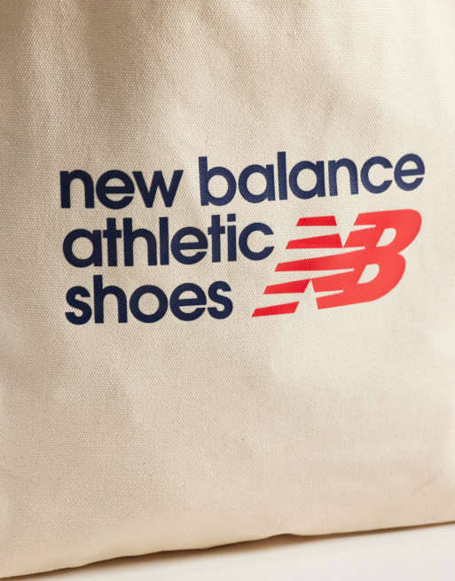 New Balance Athletics sac cabas graphique écru, 3 de 4