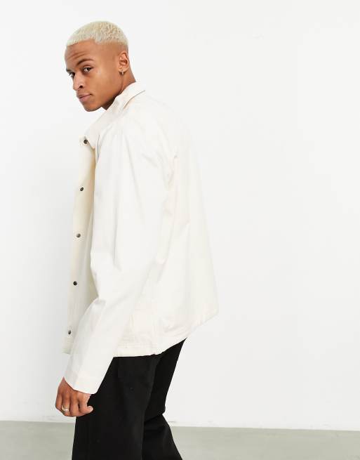 New Balance State Coaches Jacket in off white | ASOS