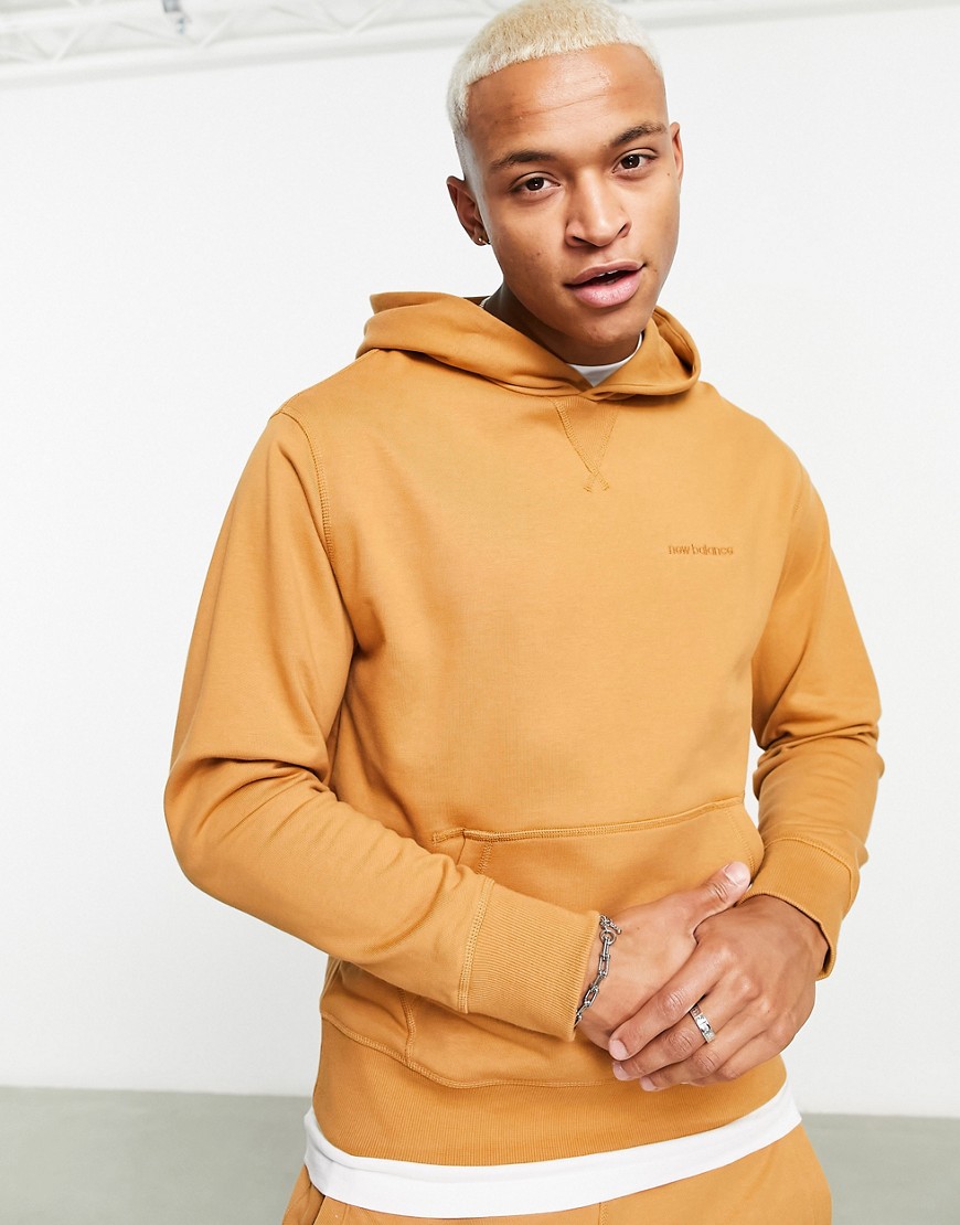 New Balance Athletics State Hoodie in tan-Brown