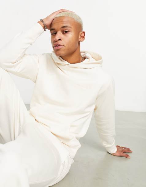 New Balance – Athletics State – Kapuzenpullover in gebrochenem Weiß - view 1