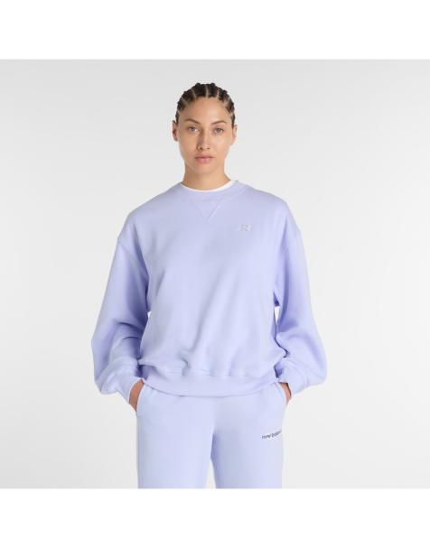 New Balance - Athletics - Sudadera color alba con cuello redondo de felpa rizada - view 1