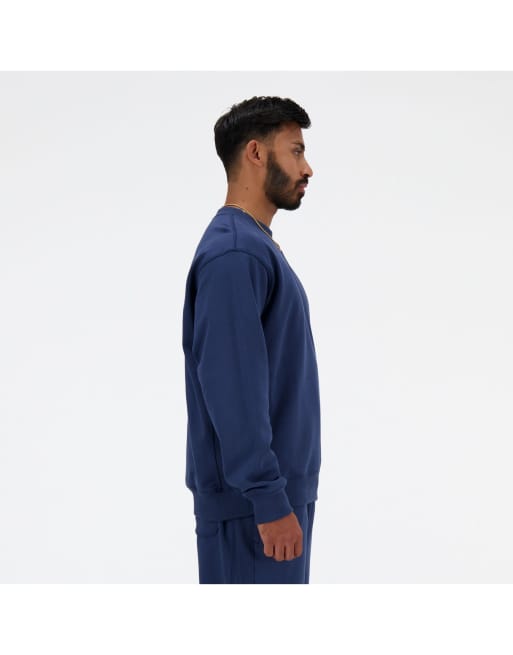 New Balance - Athletics - Sweat ras de cou en tissu éponge - Bleu marine, 2 de 4