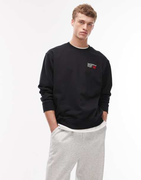 New Balance - Athletics - Sweat-shirt de qualité supérieure à logo - Noir - view 1