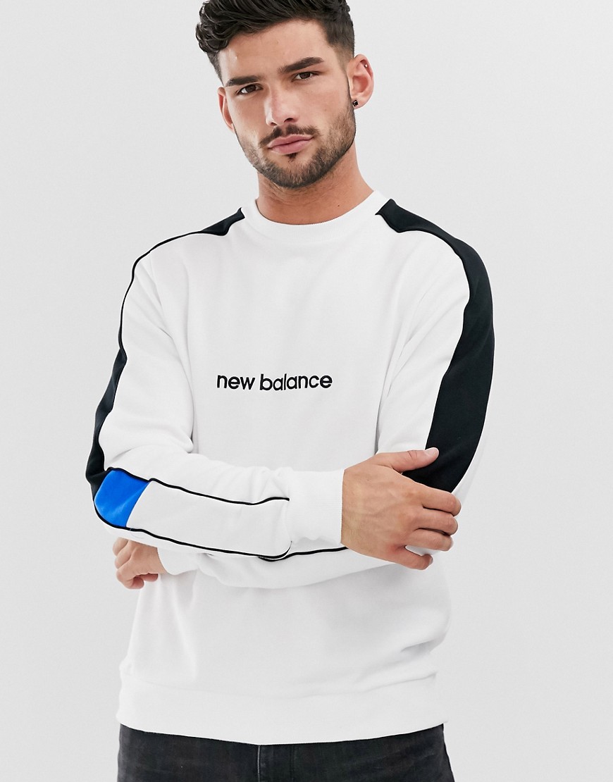 New Balance Athletics sweatshirt i hvid