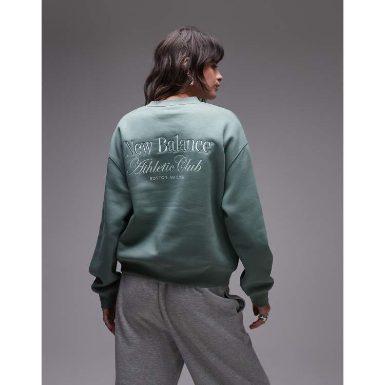 スウェット・トレーナー New Balance UNI Heritage Round SweatshirtSEMI OVER FIT NBNCF org.jpg