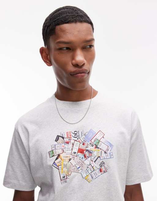 New Balance – Athletics – Szary T-shirt z grafiką, 2 z 4