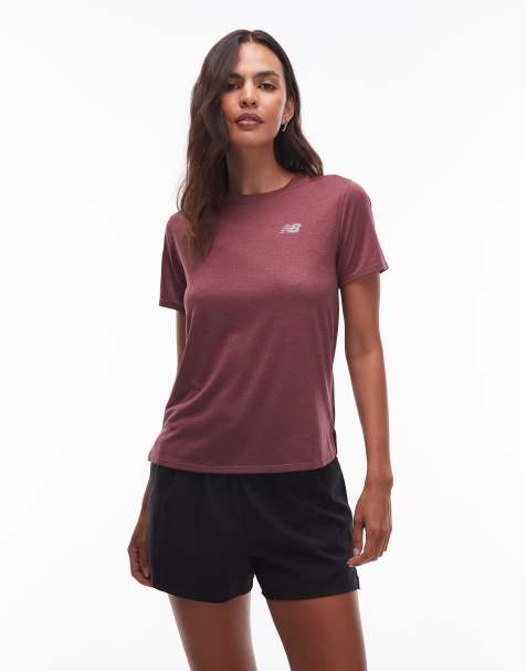 New Balance - Athletics - T-shirt - Bordeaux délavé chiné - view 1