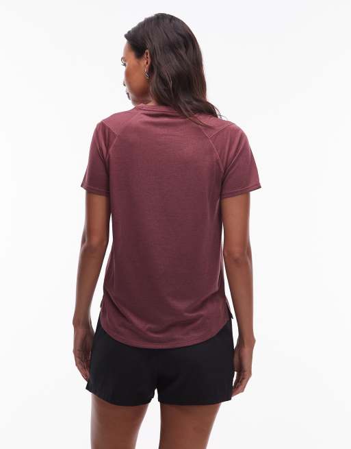 New Balance - Athletics - T-shirt - Bordeaux délavé chiné, 2 de 4