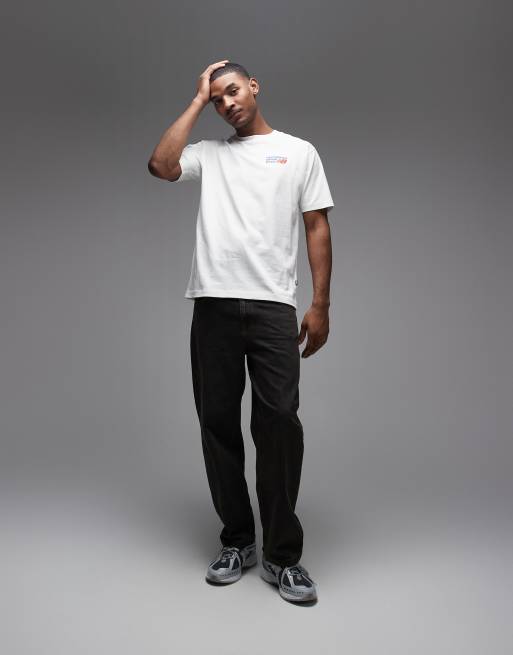 New Balance - Athletics - T-shirt de qualité supérieure à logo - Blanc cassé, 2 de 5
