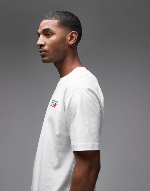 New Balance - Athletics - T-shirt de qualité supérieure à logo - Blanc cassé, 4 de 5