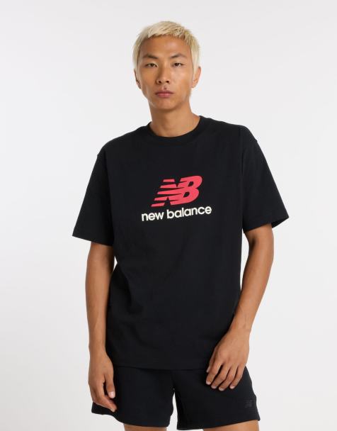 New Balance - Athletics - T-shirt met logo op de voorkant in zwart - view 1