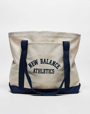 New Balance - Athletics - Tragetasche aus Canvas mit Akzenten in Marineblau-Weiß