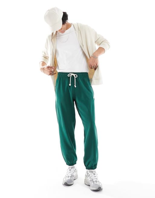 Relaxed Fit Sweatpants - Dark green/New Future - Men