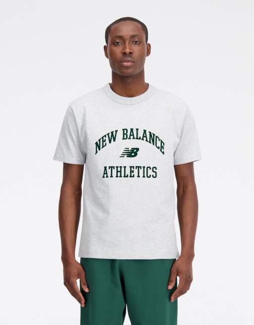 New Balance Athletics Varsity t-shirt in gray | ASOS