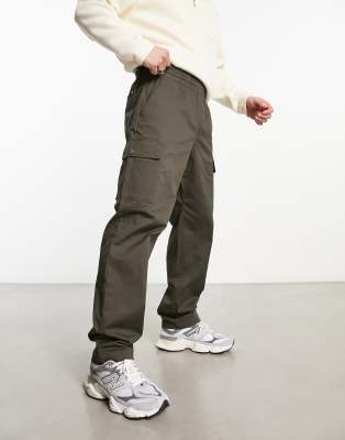 New Balance Athletics woven cargo trousers in khaki grey