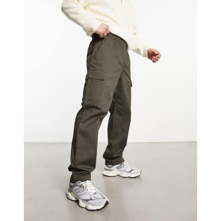 New Balance Athletics woven cargo trousers in khaki grey ASOS