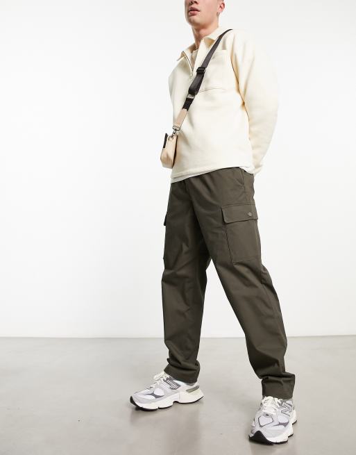 New Balance Athletics woven cargo trousers in khaki grey