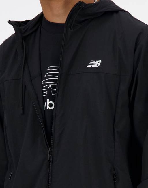 New Balance Athletics woven jacket in black, 4 of 4
