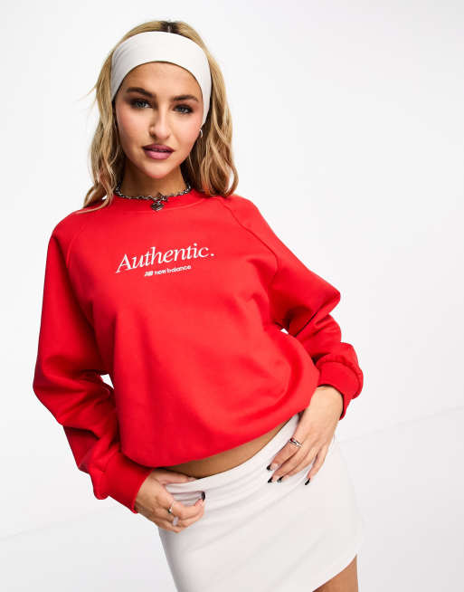 New Balance - Authentic - Felpa rossa