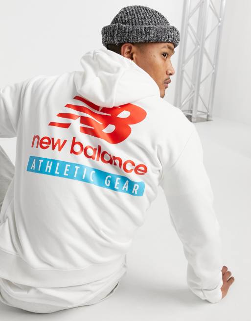 New balance store hoodie white