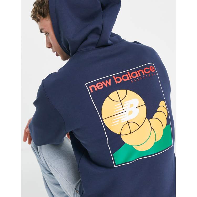 New balance hot sale navy hoodie