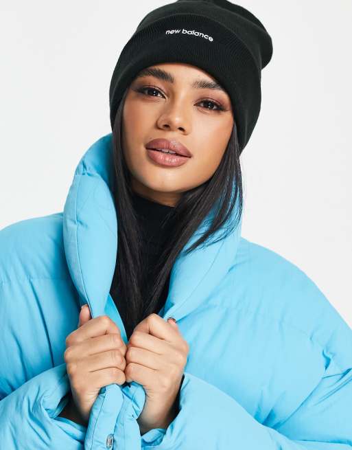 New Balance - Beanie met logo in zwart