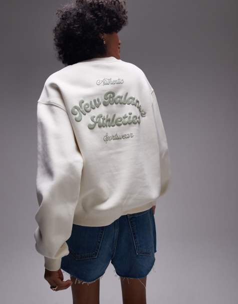 New Balance – Beige sweatshirt i fleece - view 1