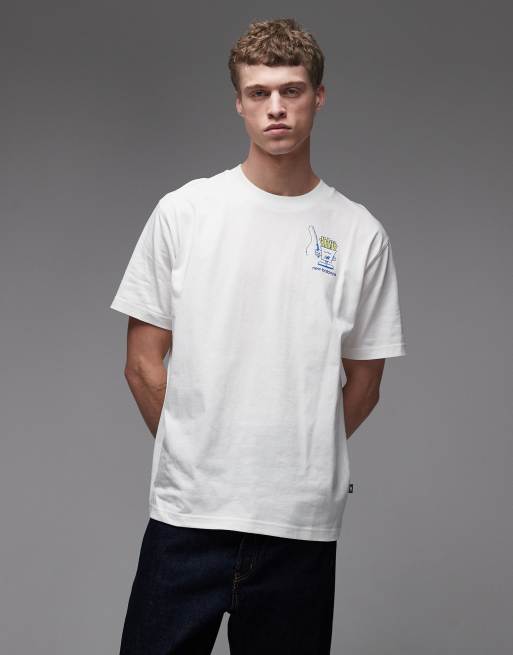 New Balance – Biały T-shirt z grafiką „Fish and Chips“, 3 z 5