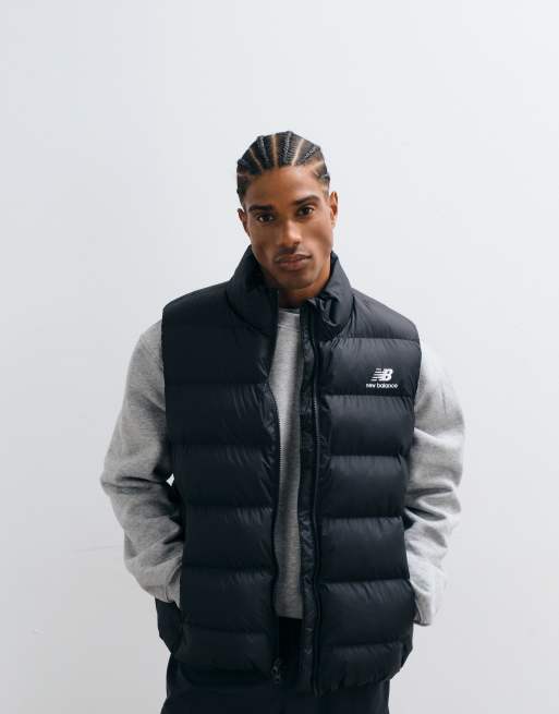 New Balance Boston puffer vest in black, 4 of 5