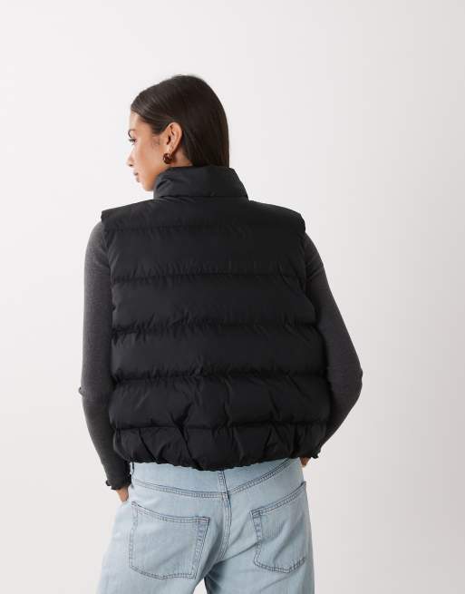 New Balance Boston puffer vest in black, 4 of 4