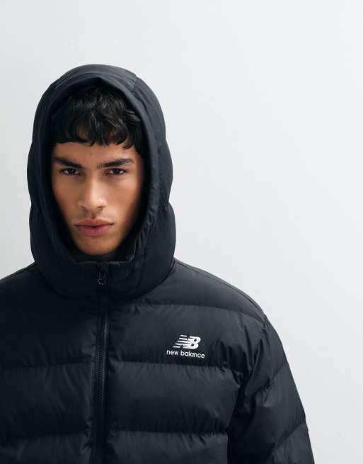 New Balance Boston Steppjacke in Schwarz, 3 von 5