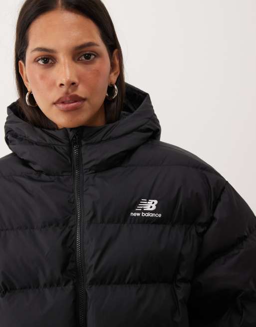 New Balance Boston Steppjacke in Schwarz, 3 von 4