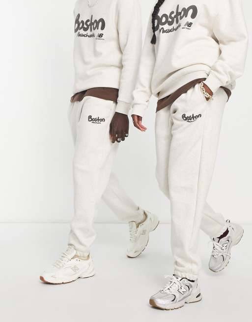 New Balance life in balance sweatpants in white - Exclusive to