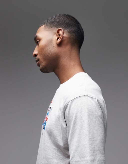 New Balance – Boxes – Gråmelerad t-shirt, 4 av 5