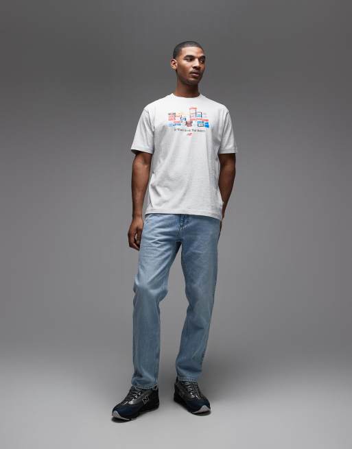 New Balance - Boxes - Gråmeleret T-shirt, 2 af 5