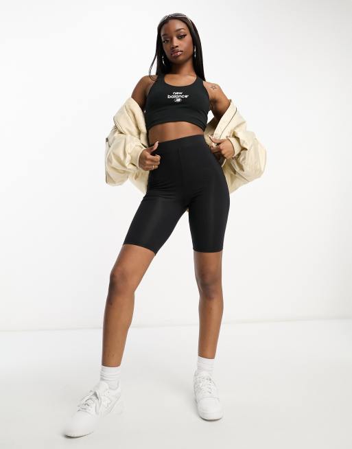 Black cycling hot sale shorts asos