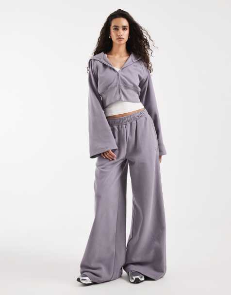 New Balance brushed coastal fleece set grey - view 1