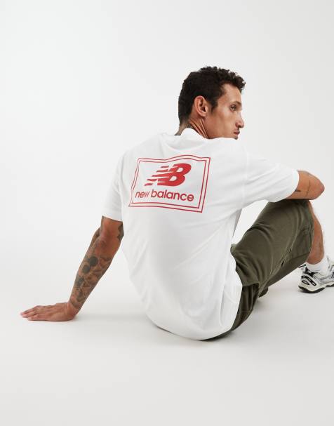 New Balance - camiseta con etiqueta tejida en blanco - view 1