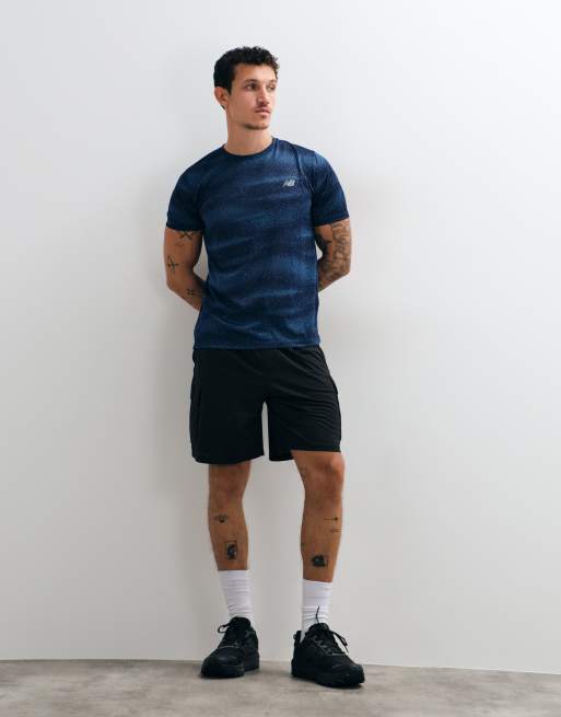 New Balance camiseta estampada Rc essential en nb navy, 2 de 5