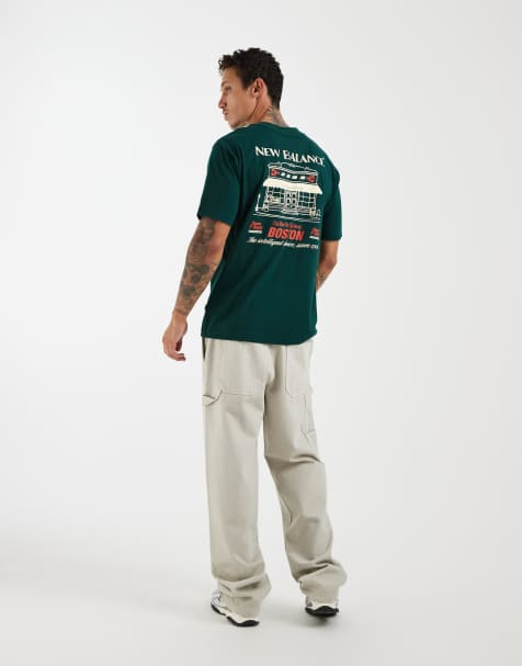 New Balance - camiseta gráfica verde 'grab a bite' Boston - view 1