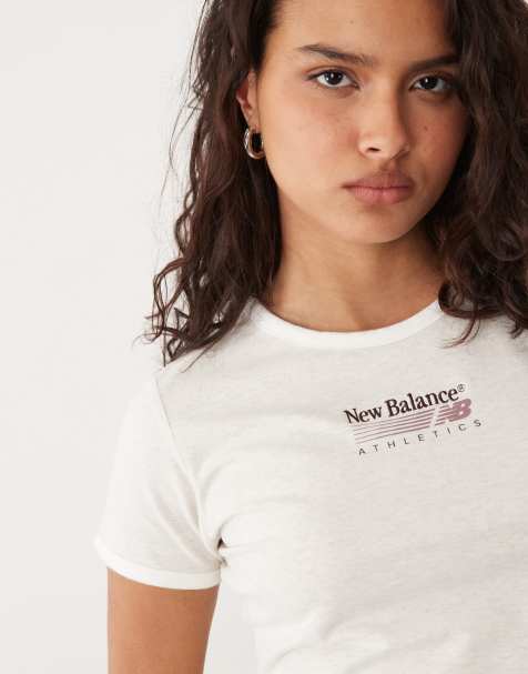 New Balance - camiseta ringer Trackside beige - view 1