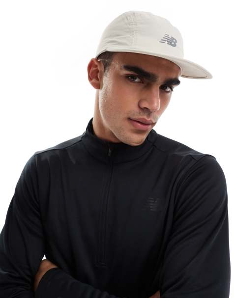 New Balance - Cappellino tecnico bianco sporco con 5 pannelli - view 1