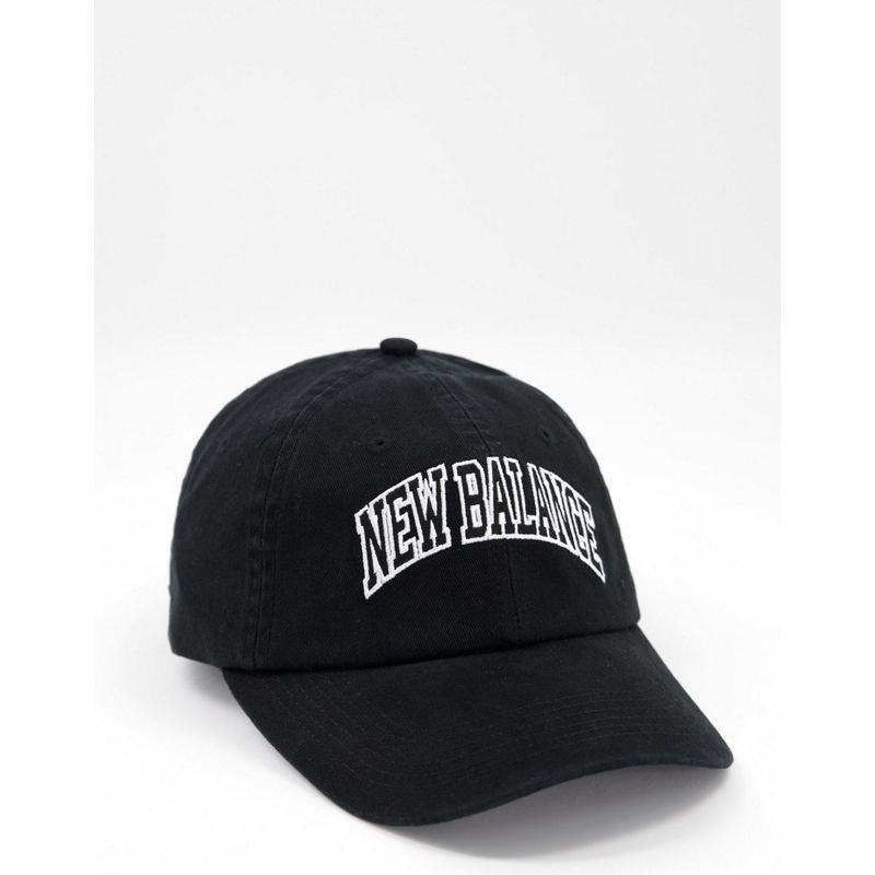 Accessori Donna New Balance - Cappello con visiera nero con logo stile college