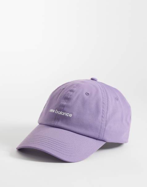 New Balance - Cappello da donna lilla a 6 pannelli con logo lineare - view 1
