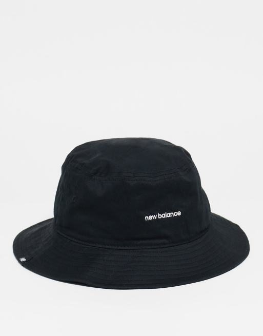 New Balance - Cappello da pescatore nero con logo lineare