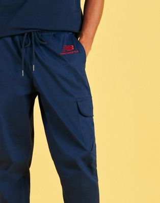New Balance cargo trousers in navy 