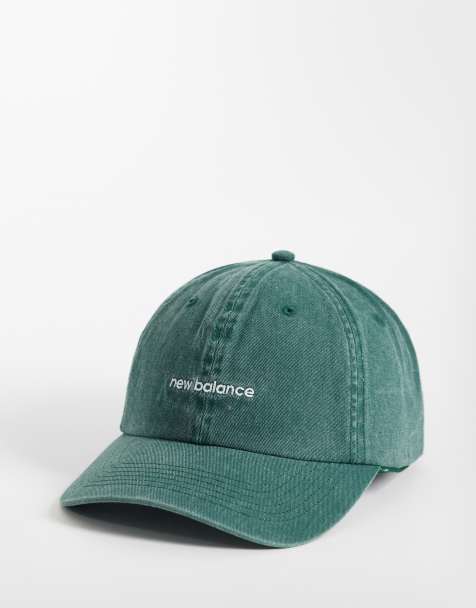 New Balance casquette à 6 panneaux avec logo linéaire en vert délavé - view 1